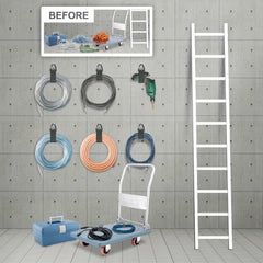 5pcs Extension Cord Holder Organizer 16-Inch Hanger for Garage Storage