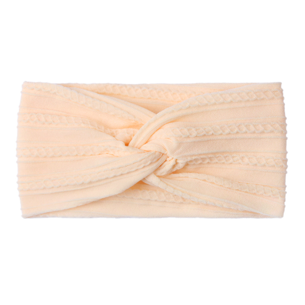 Baby Jacquard Nylon Bow Tie Headband Hair Accessory