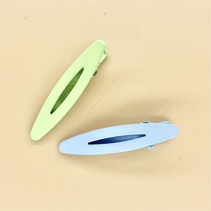 Candy Oval Shape Hair Clip Side Clip Bangs Clip Style Hair Accessories