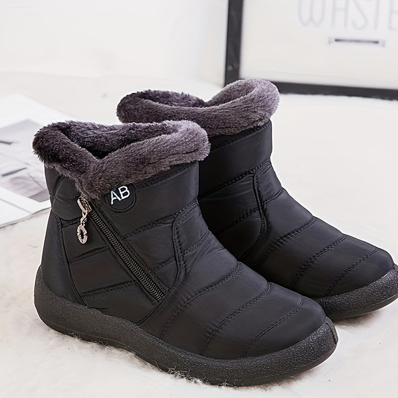 Thermal Fur Lined Snow Boots Non Slip Winter Boots