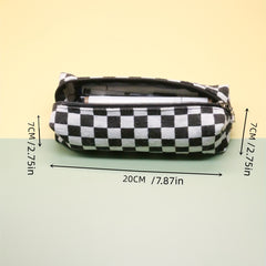 Plaid Pencil Case for Students and Stationery