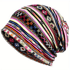 Casual Cycling Sports Cap Printed Striped Skull Cap