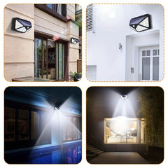 LED Solar Charging Wall Light Motion Sensor Outdoor Garden Light