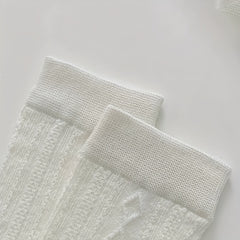 Argyle Pattern Calf Socks Lolita Knee High Socks Women's Stockings
