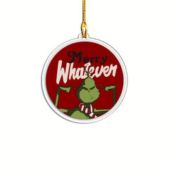 1pc Christmas Green Acrylic Funny Decoration Pendant