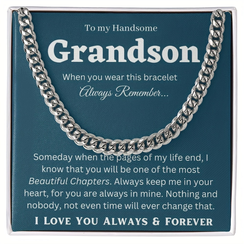 Stylish Cuban Bracelets for Grandson - Thoughtful Birthday Gift