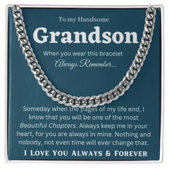 Stylish Cuban Bracelets for Grandson - Thoughtful Birthday Gift