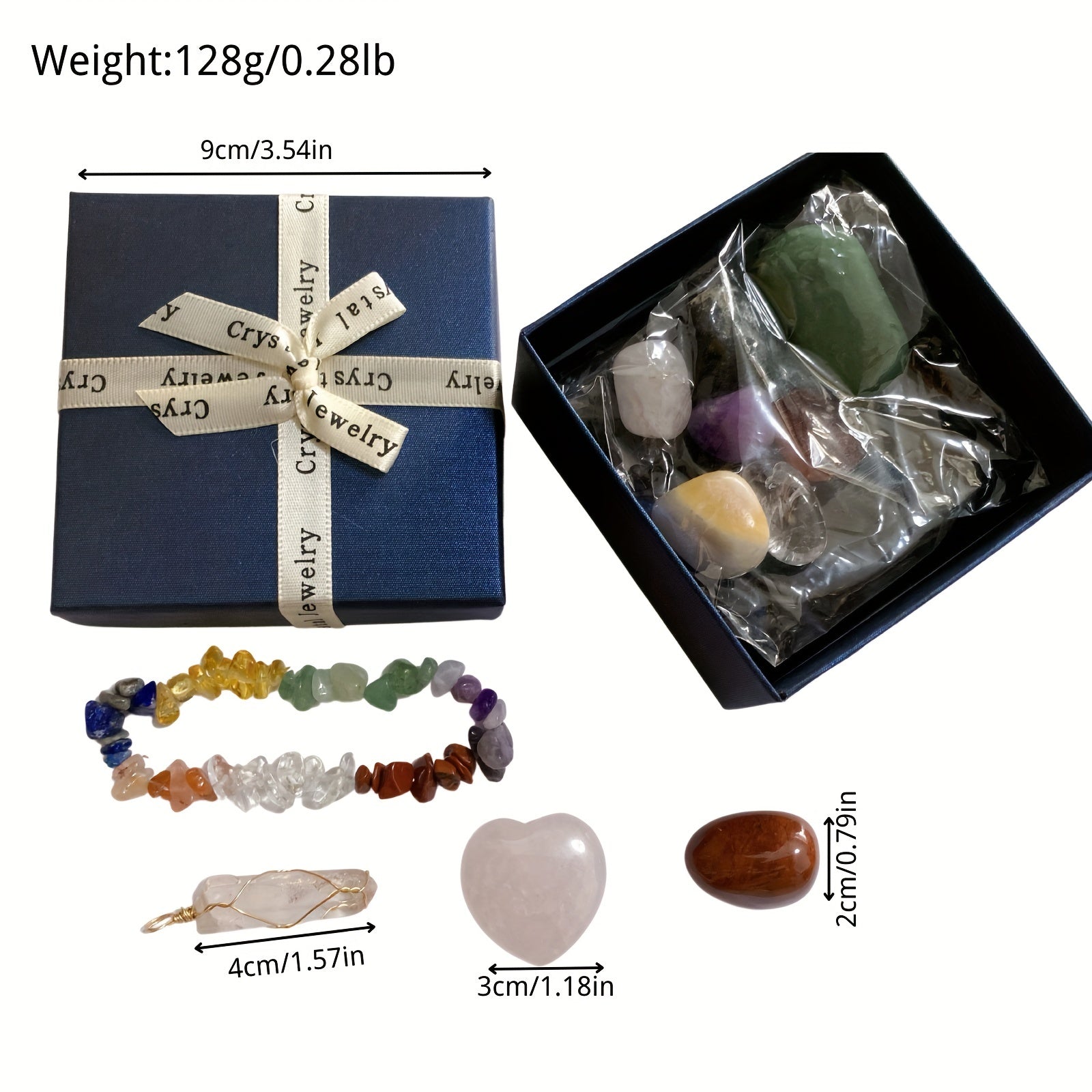 Chakra Crystal Healing Chip Gemstone Bracelet Necklace
