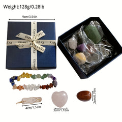 Chakra Crystal Healing Chip Gemstone Bracelet Necklace