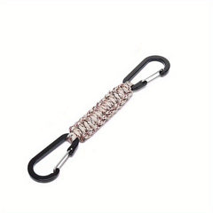 Outdoor Umbrella Rope Braided Double end Buckle Backpack Key Hanging Carabiner