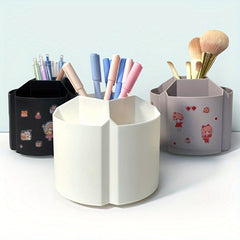 360 Rotating Modern Pen Holder Large Capacity Storage Box