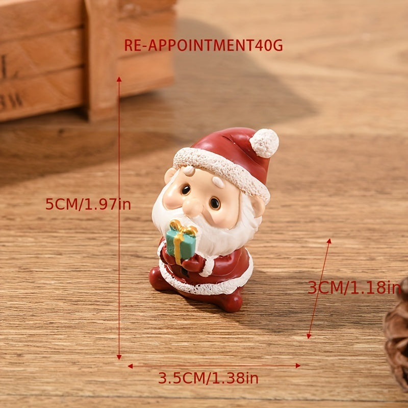 Christmas Resin Family Small Animal Ornaments Creative Home Decoration