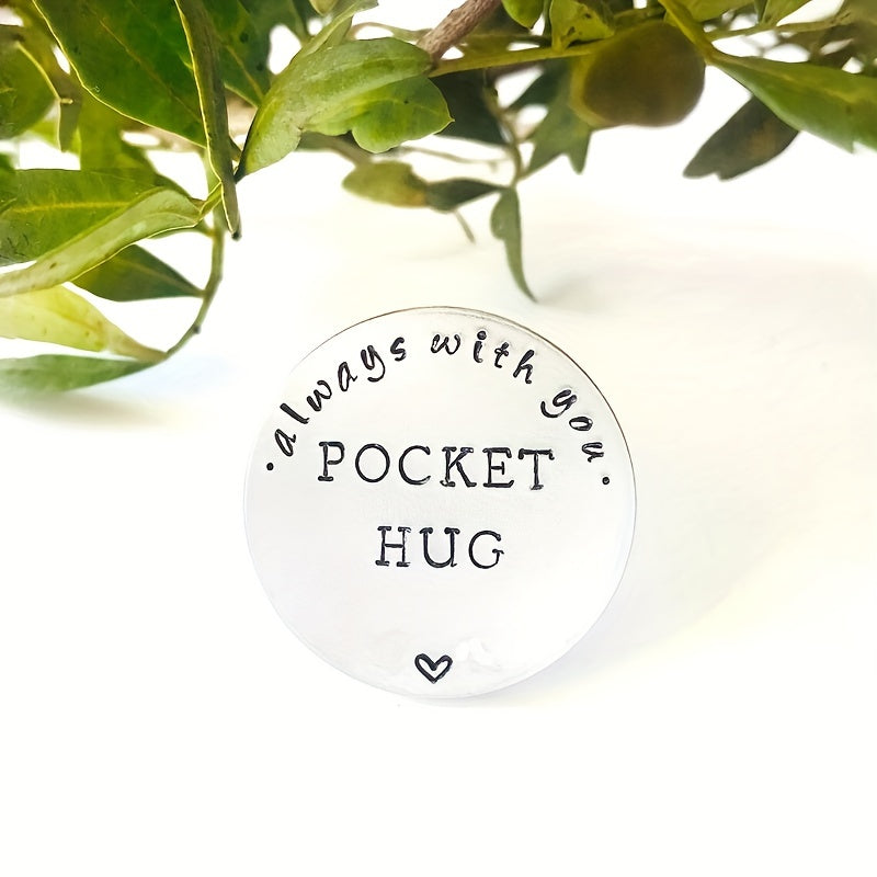 Stainless Steel Pocket Hug Coin Gift Token for Men