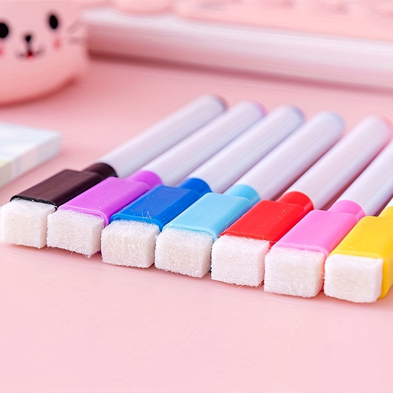 8pcs Erasable Washable Core Advertising Pen Set