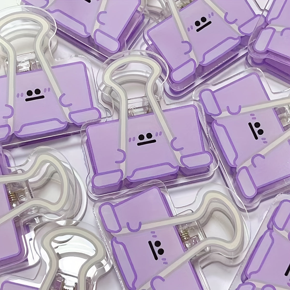 3pcs Cartoon Style Colorful Small Eyes File Folder Paper Clip