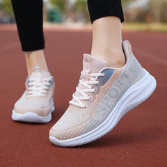 Breathable Shockproof Chunky Sports Shoes Comfortable Lace Up Travel Shoes