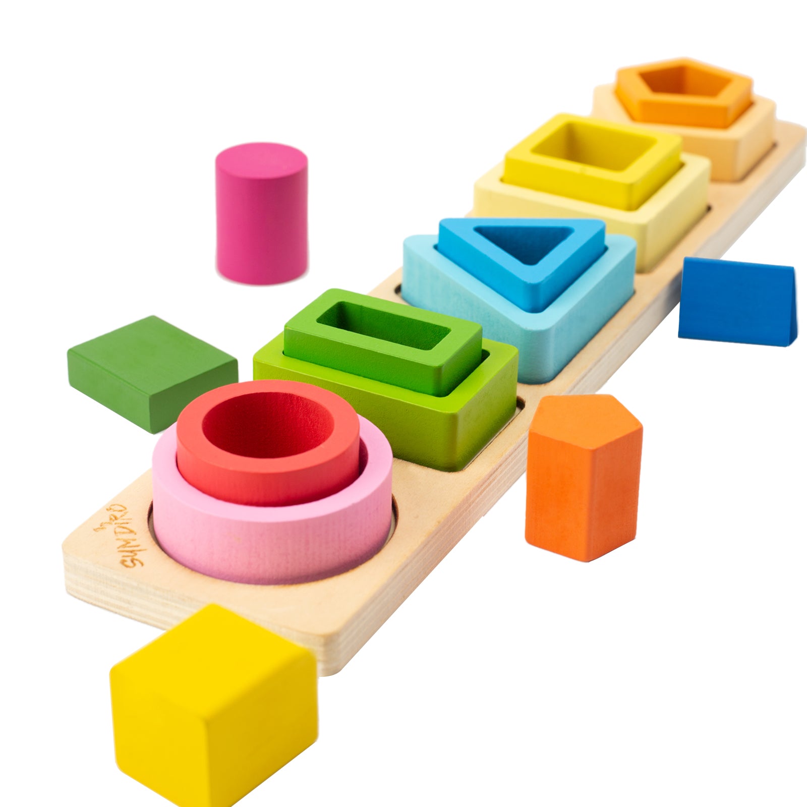 Wooden Sorting & Stacking Toys for Toddlers