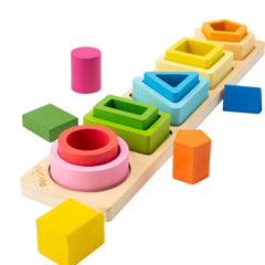 Wooden Sorting & Stacking Toys for Toddlers