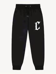 Stylish C Pattern Men's Drawstring Pants Active Stretch Trousers
