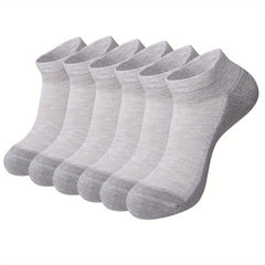 6 Pairs Men's Casual Shock Absorb Breathable Socks for Outdoor Training