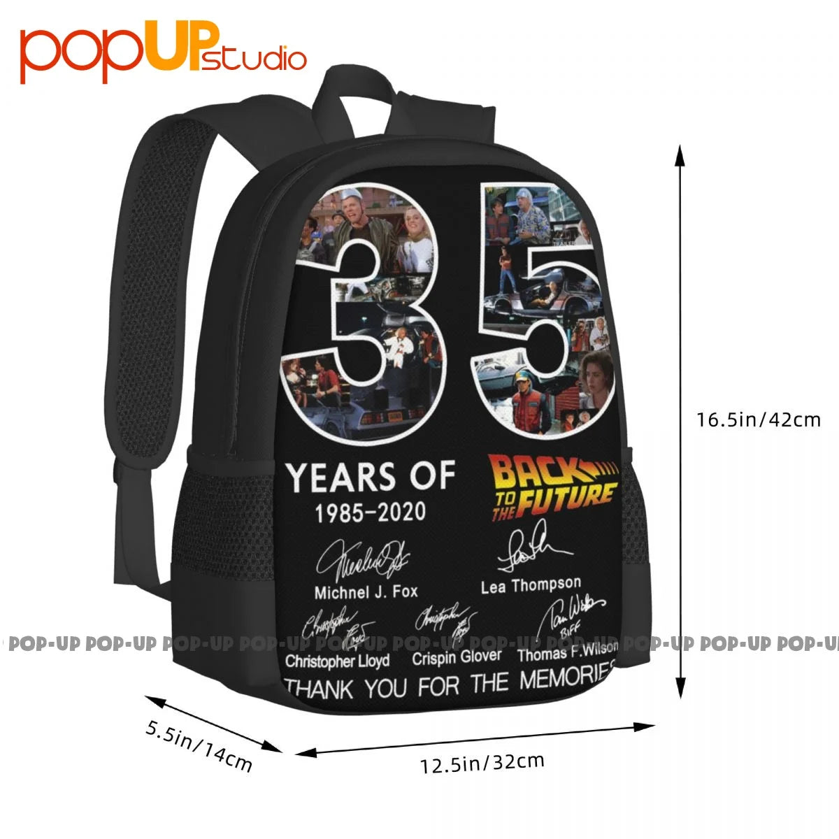 35 Years Anniversary Back to the Future Backpack - Large Capacity Bookbag