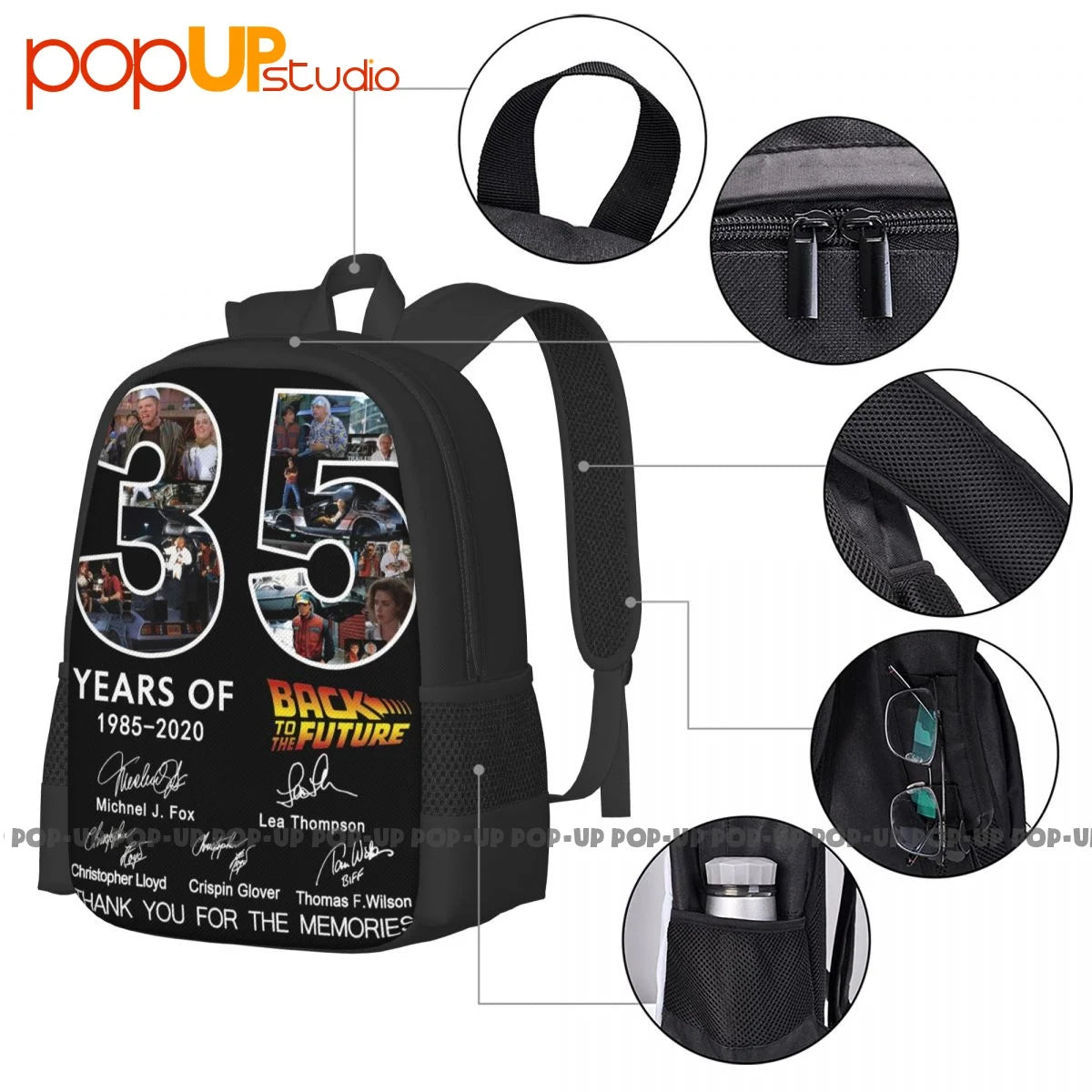 35 Years Anniversary Back to the Future Backpack - Large Capacity Bookbag