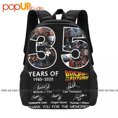 35 Years Anniversary Back to the Future Backpack - Large Capacity Bookbag