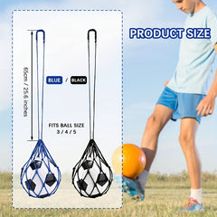 Football Kick Trainer Soccer Ball Net Kicker Fits Ball Size 3 4 5
