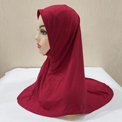 Girls Plain Soft Arab Hijab For 3 8Years Old
