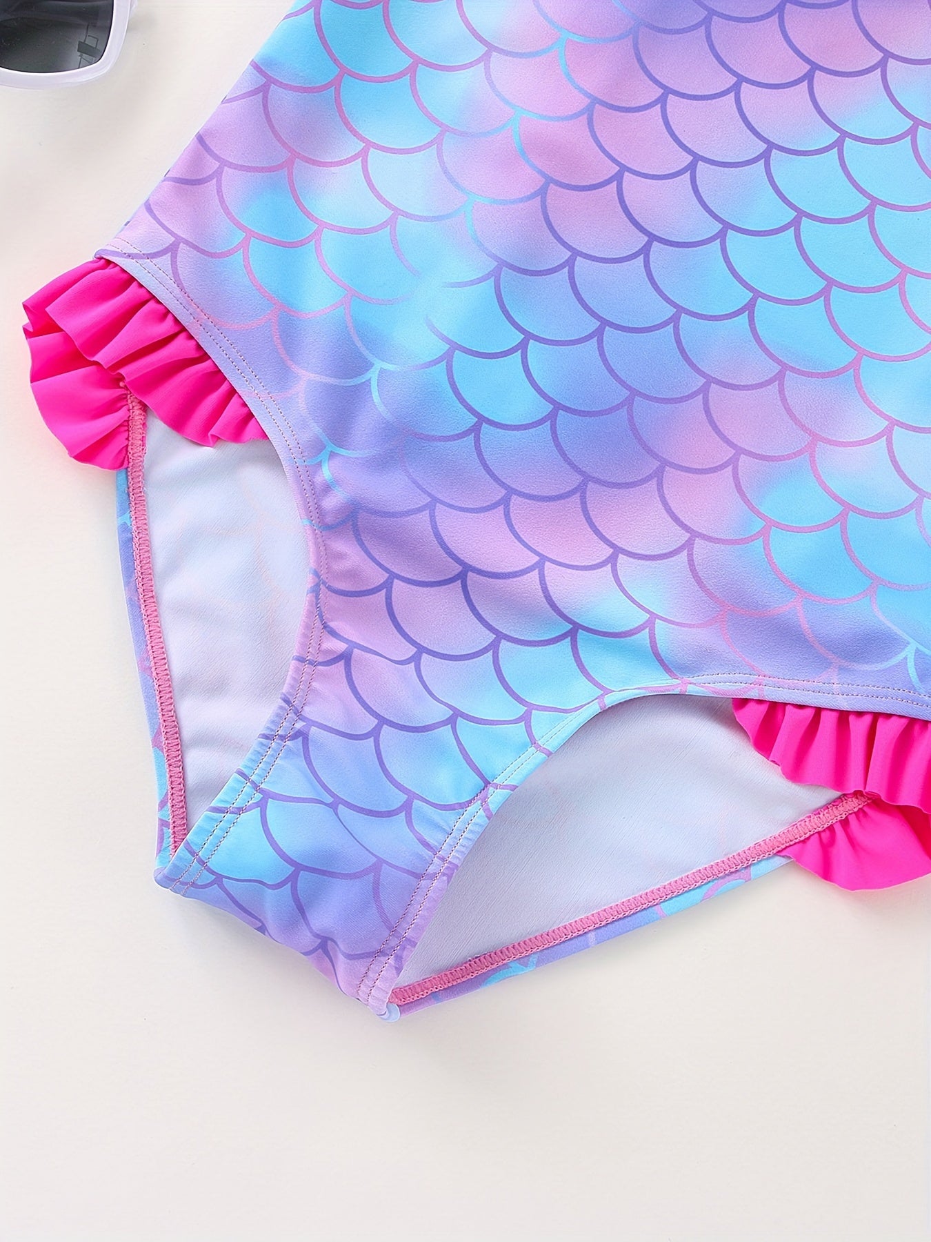 Mermaid Fish Scale Girls Swimsuit Camisole Bathing Suit