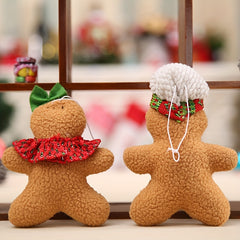 Gingerbread Man Christmas Tree Pendant Fabric Doll