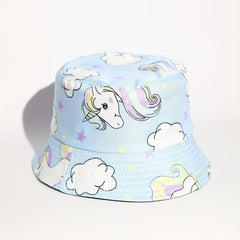 Unicorn Print Sun Protection Fisherman Hat