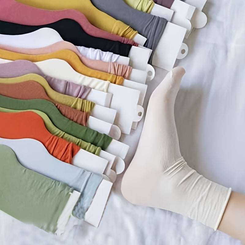 Summer Thin Casual Pile Socks for Women
