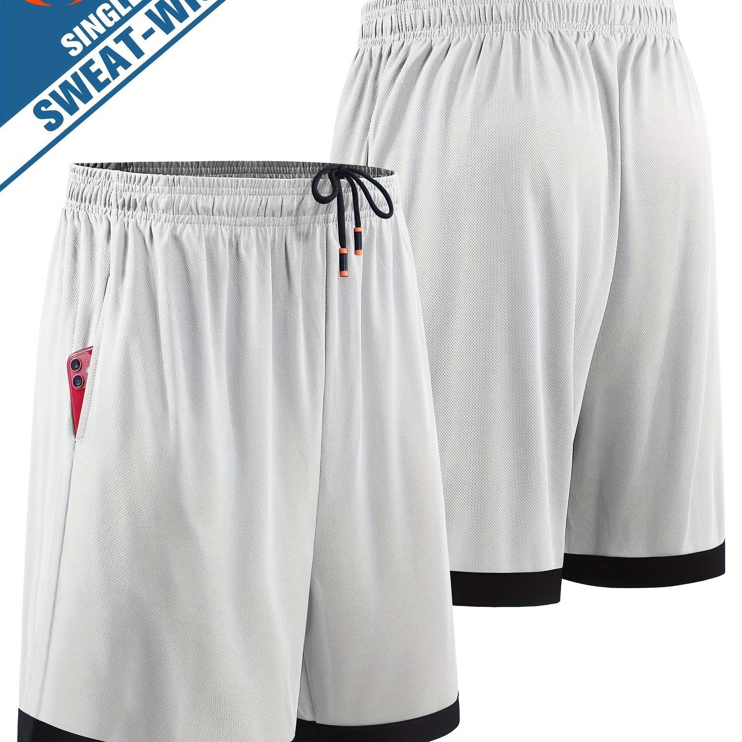 Men's Comfy Sport Shorts Quick Dry Moisture Wicking Mid Stretch Breathable