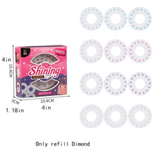 180PCS Diamond Toy Set DIY Girls Hair Styling Tool & Refill Set