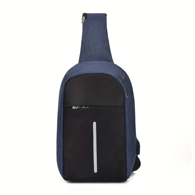 Anti Theft Sling Bag Lightweight Sports Gym Chest Bag Zipper Crossbody Bag