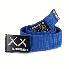 Men's XX Canvas Leather Belt, 3 1/5-inch - Can Be Tied for 20 Years