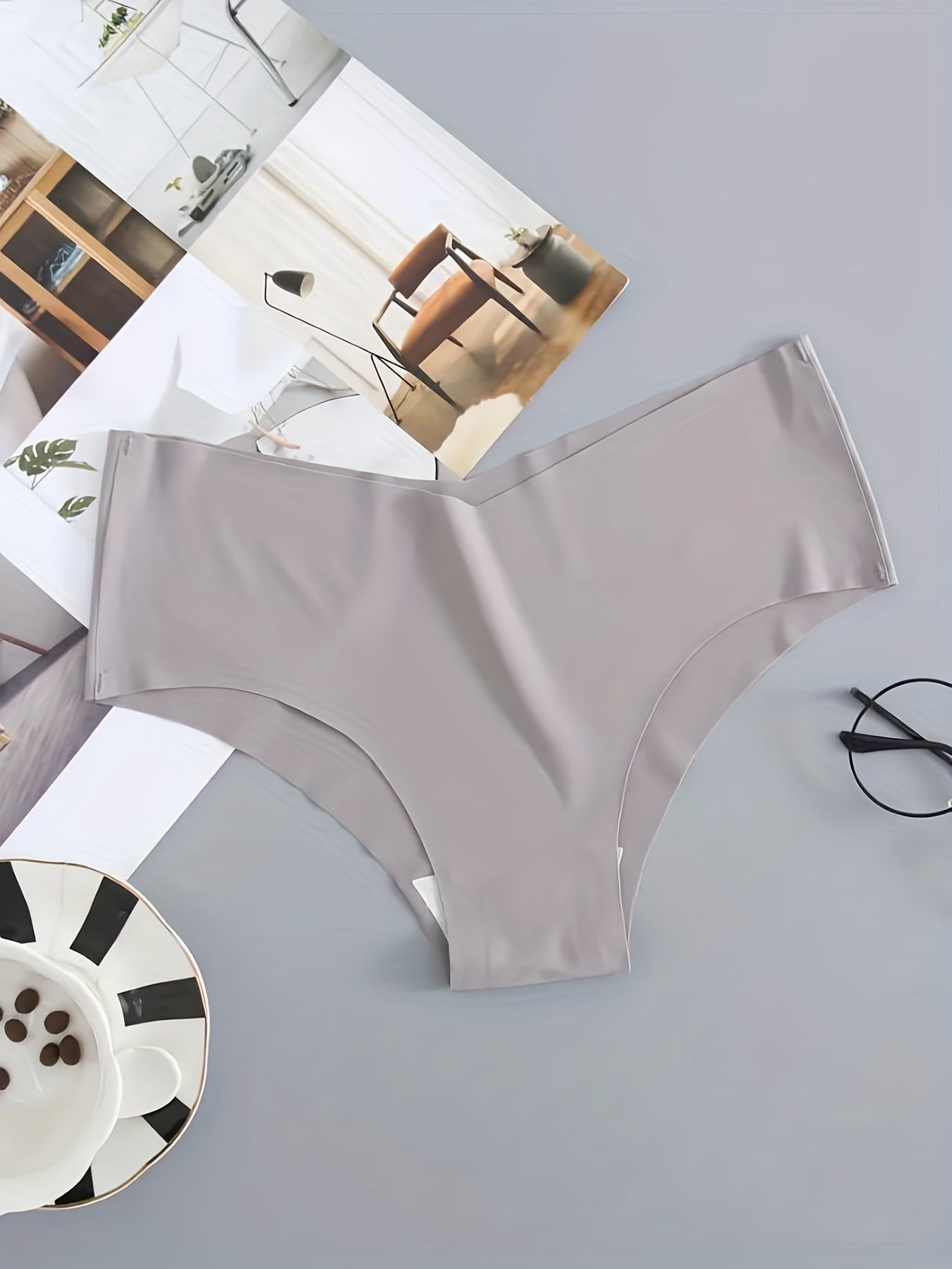 5 Seamless Hipster Panties Solid Stretchy Women's Lingerie Underwear