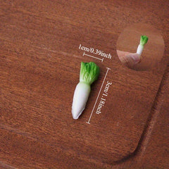 2D Radish Dollhouse Vegetable Kitchen Simulation Toys Pretend Play Props