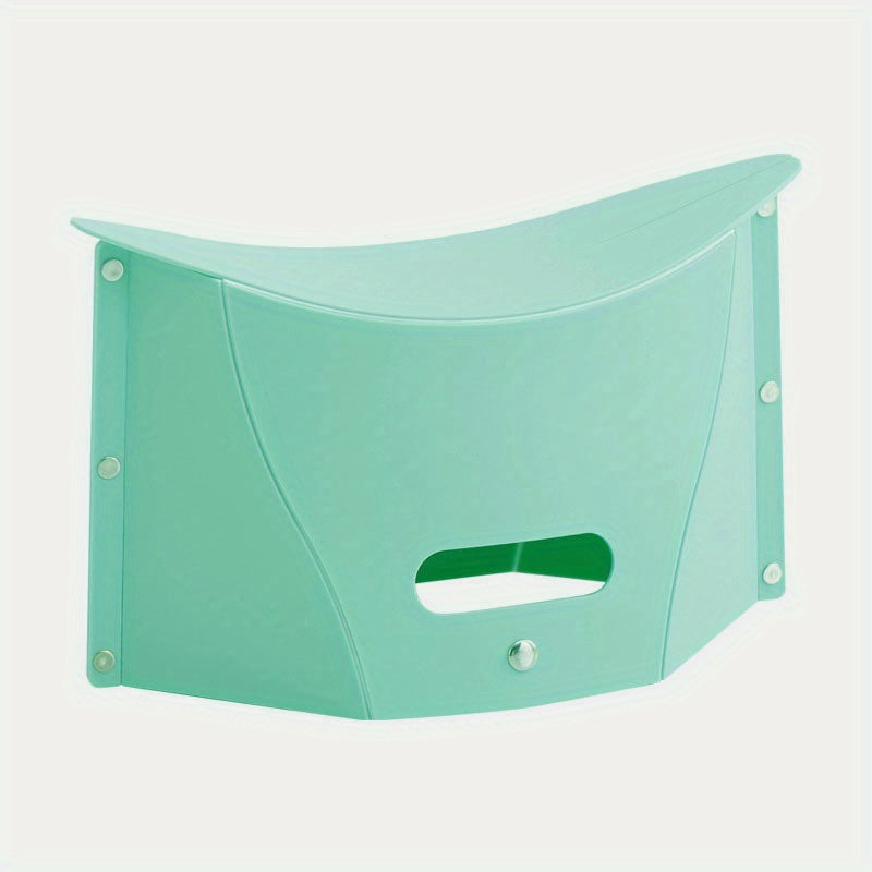 1pc Plastic Folding Chair Portable Seat for Outdoor Activities
