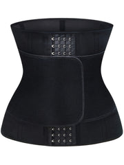 Women's Neoprene Waist Trainer with Double Belts High Stretch Fabric
