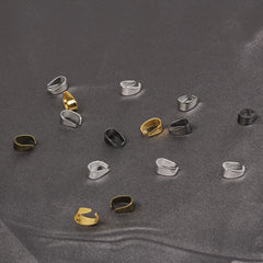 100pcs Iron Melon Seeds Buckle Pinch Clip Bail Pendant Connectors