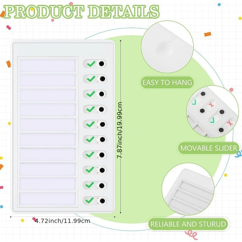 Students Chore Chart Checklist Board with To Do List