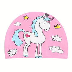Mermaid Pony Swim Cap - Waterproof & Ear Protective Hat