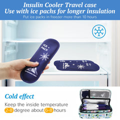 Large Portable Insulin Cooler Bag for Travel