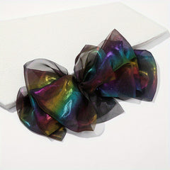 Big Bowknot Holographic Hair Clip French Barrette Hair Accessories