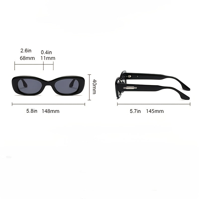 Vintage Oval Small Sunglasses 90s Shades Goggles