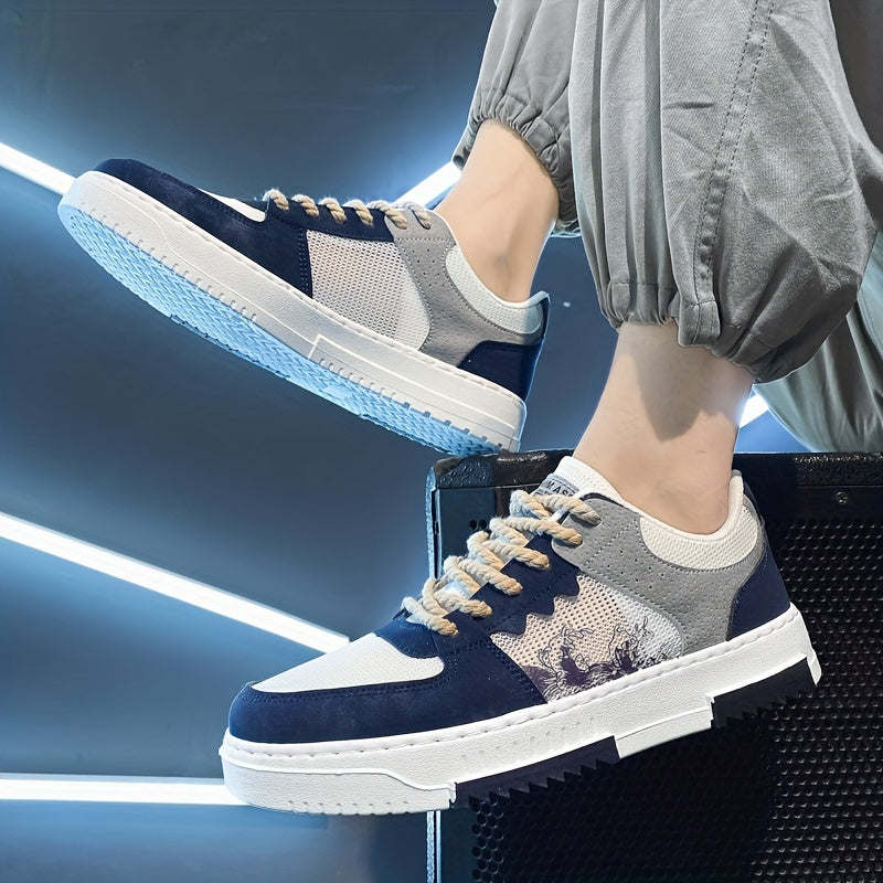 Men's Casual Lace Up Sneakers for Daily Wear