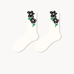 Novelty Pattern Mid Tube Socks Women's Stockings