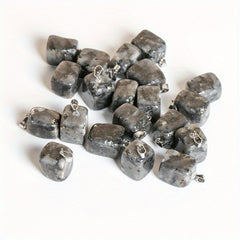 Cubic Raw Stone Pendant Necklace DIY Jewelry Accessory